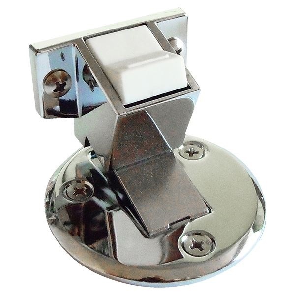 フラット戸当りZ型 ストップ付面付型 クローム [6個入] [0410-02117]