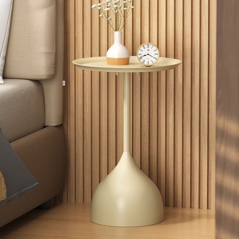 サイドテーブル コーヒーテーブル おしゃれ 円形 シンプル モダン インテリア アイアン 小さめ リビング バルコニー 寝室 ナイトテーブル 黒