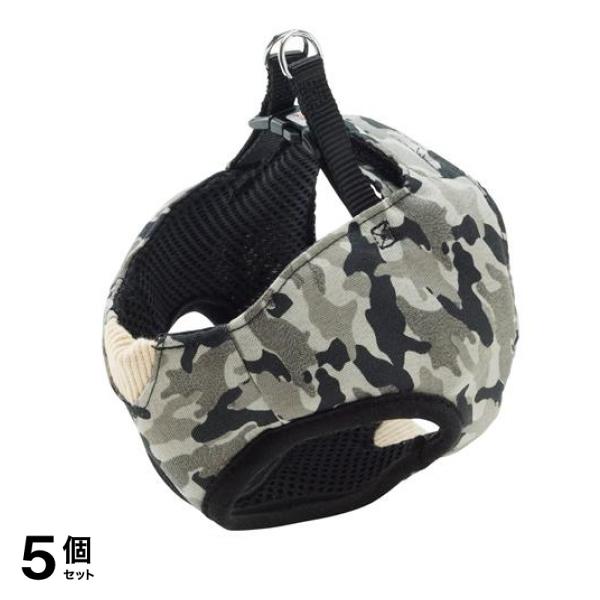 ペティオ ARF. アルファッション 迷彩ベストハーネス S 小型犬用胴輪 グレー 1個入 (W57288) 5個セット