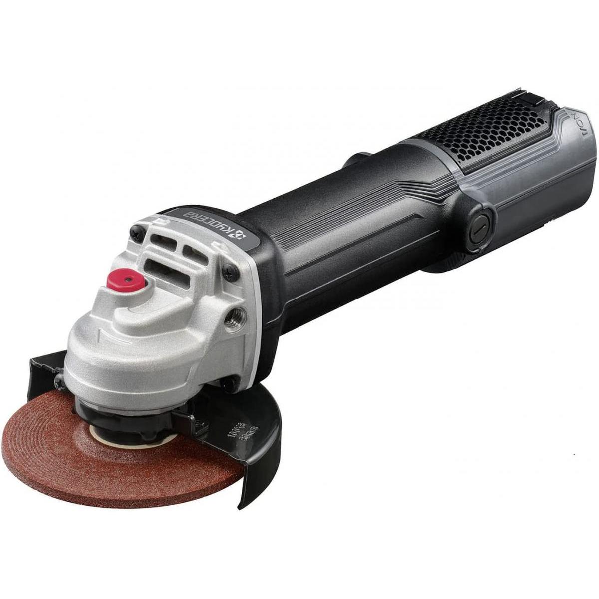 京セラ 旧リョービ ディスクグラインダー 脱着式コードなし RG114 φ52mm 最大出力1100W 極細ボディ