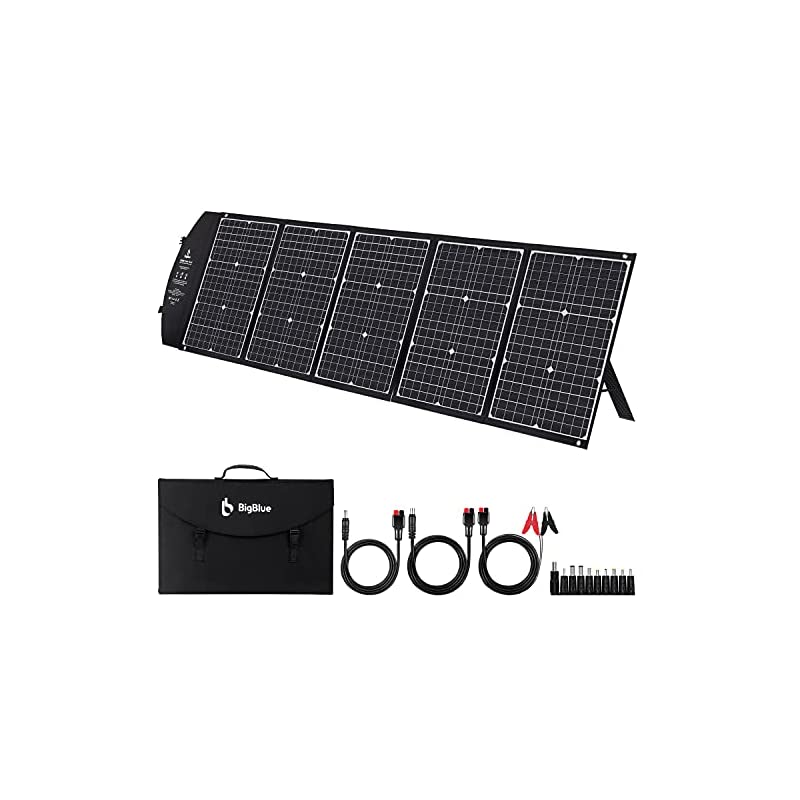 折り畳み式ソーラーパネル（18ヶ月保証）150W PD60w 10種DCプラグ出力/急速充電QC3.0 32,923円