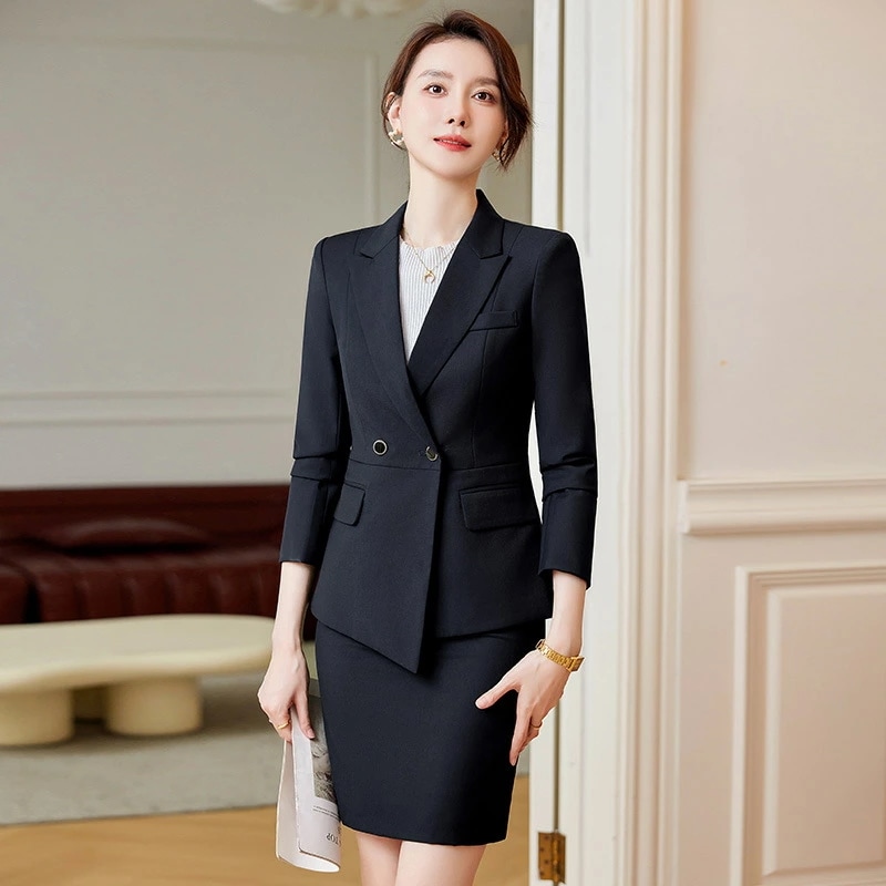 レディース スーツ 秋冬 職業用 4S店 金店 不動産 フロント 制服 仕事服