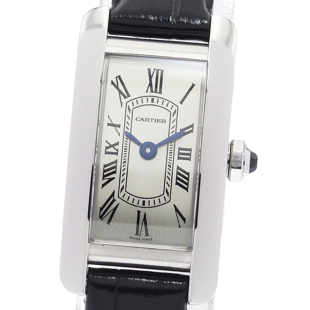 カルティエ CARTIER WSTA0081 タンクアメリカン ミニ クォーツ レディース 箱・保証書付き_940251【中古】