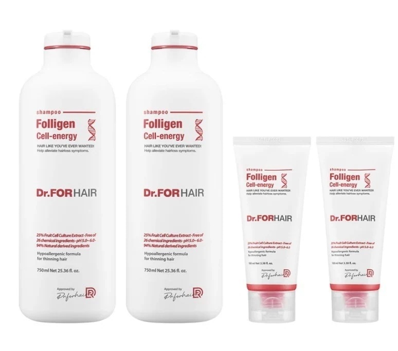 Dr.For Hair ドクターフォーヘア セルエナジーシャンプー 750ml x 2 + 100ml x 2
