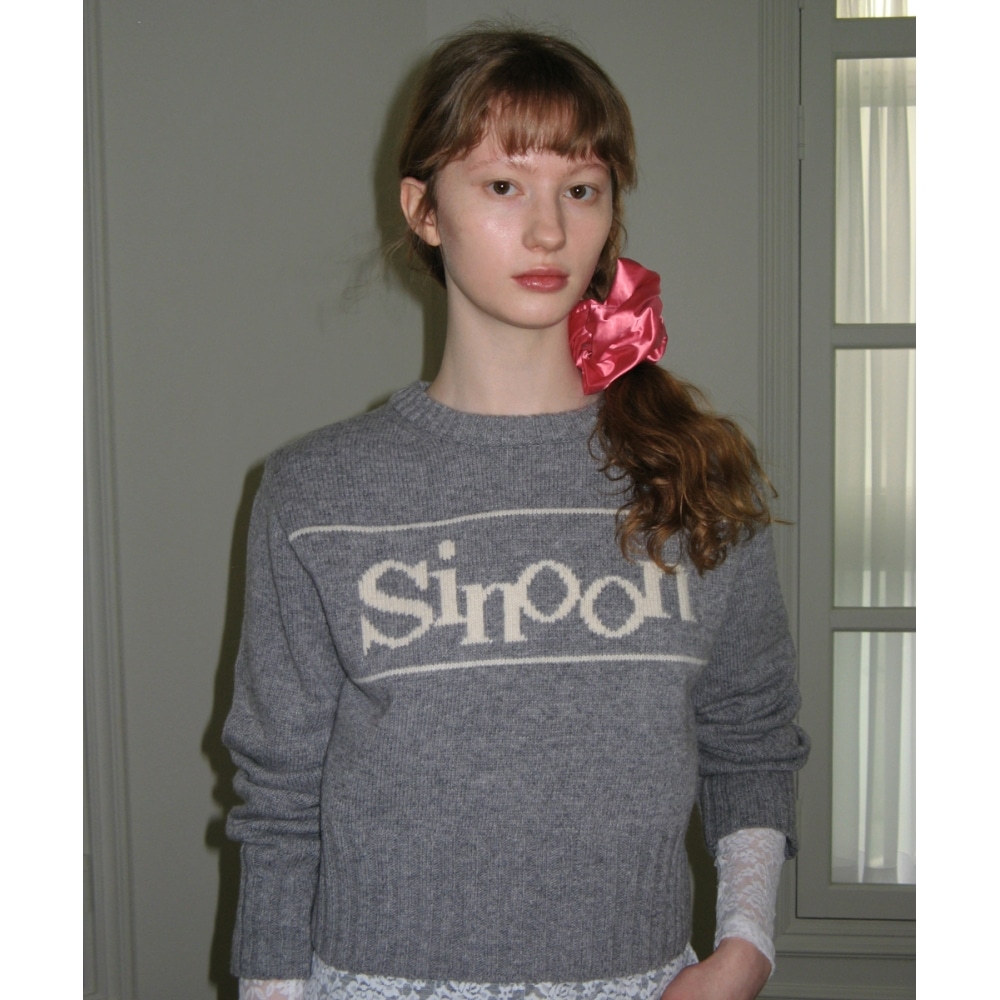 SINOON シヌーンプルオーバーニット (グレー)