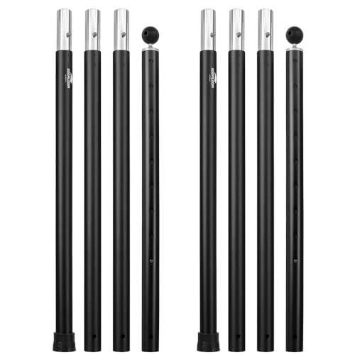 Soomloomアルミポール テントタープ設営用 A6061アルミニウム 外径33mm ４節連結