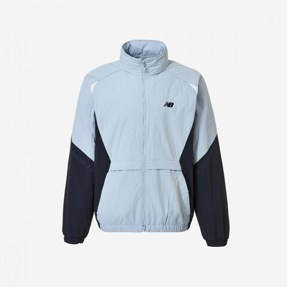 ニューバランスユニフライングウォームアップジャケット NBNAE12313-(51) ライトブルー
