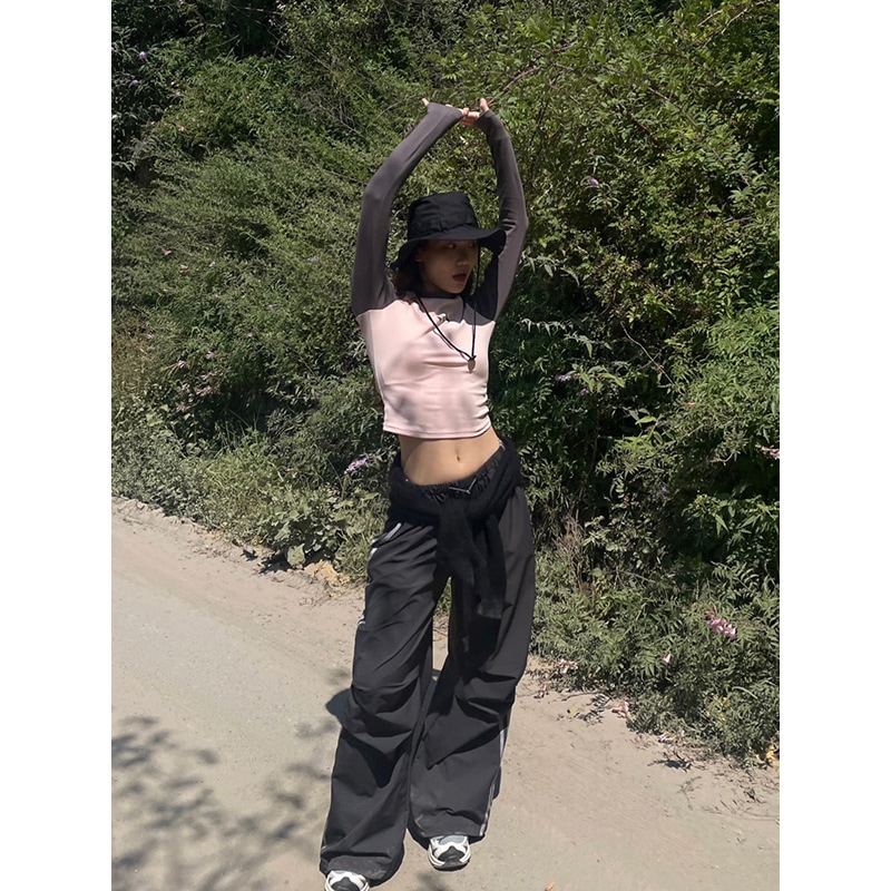 2023 スポーツウィンドカジュアルパンツアウトドア日焼け止めワイドレッグパンツ女性 A3638 5,576円