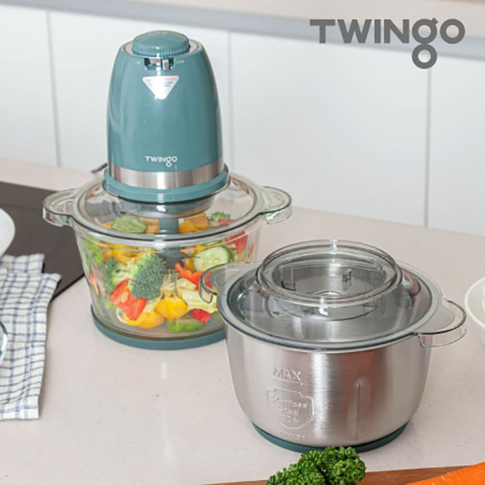 TWINGO 左右チョッパー 3In1 ガラスボール + ステンレスボール YD-329E