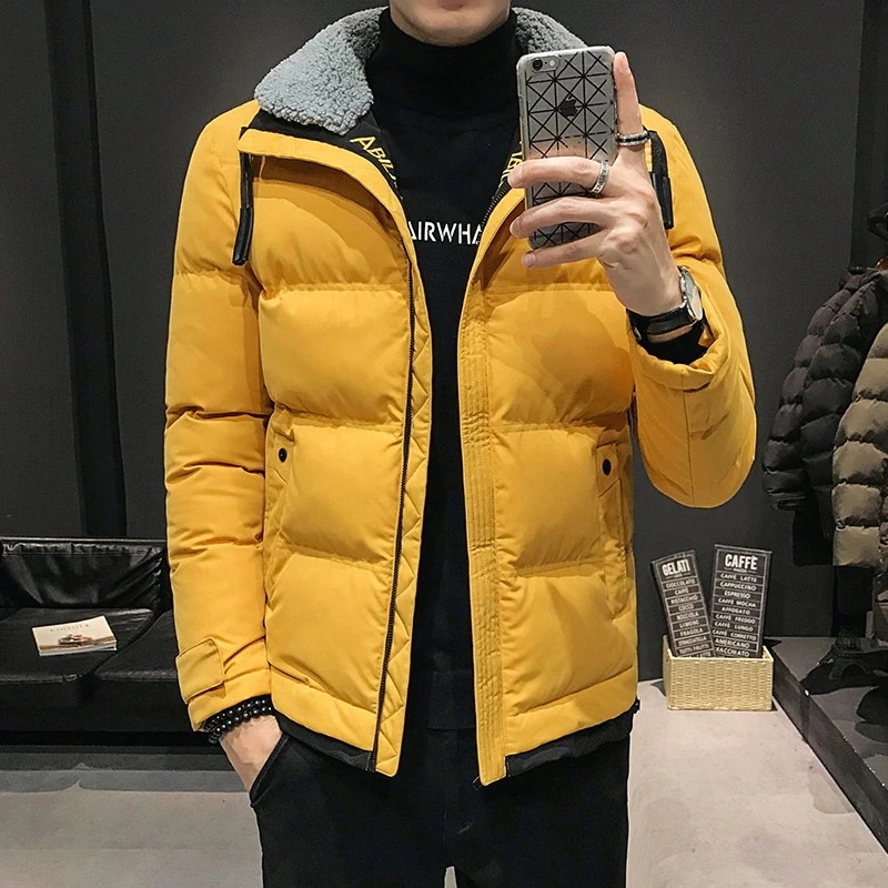 ダウンジャケット メンズ 中綿ジャケット キルティングジャケット 無地 立ち襟 防寒 防風