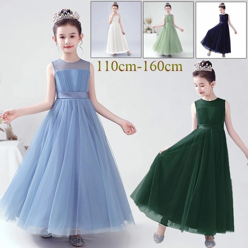 【即納】【TIK TOK人気新品】子供 ドレス 女子 ドレス キッズ ノースリーブ ドレス 七五三 子ども ドレス 発表会 ドレス ピアノ コンクール 結婚式 素敵 ジュニア ロングドレス チュール 4,482円