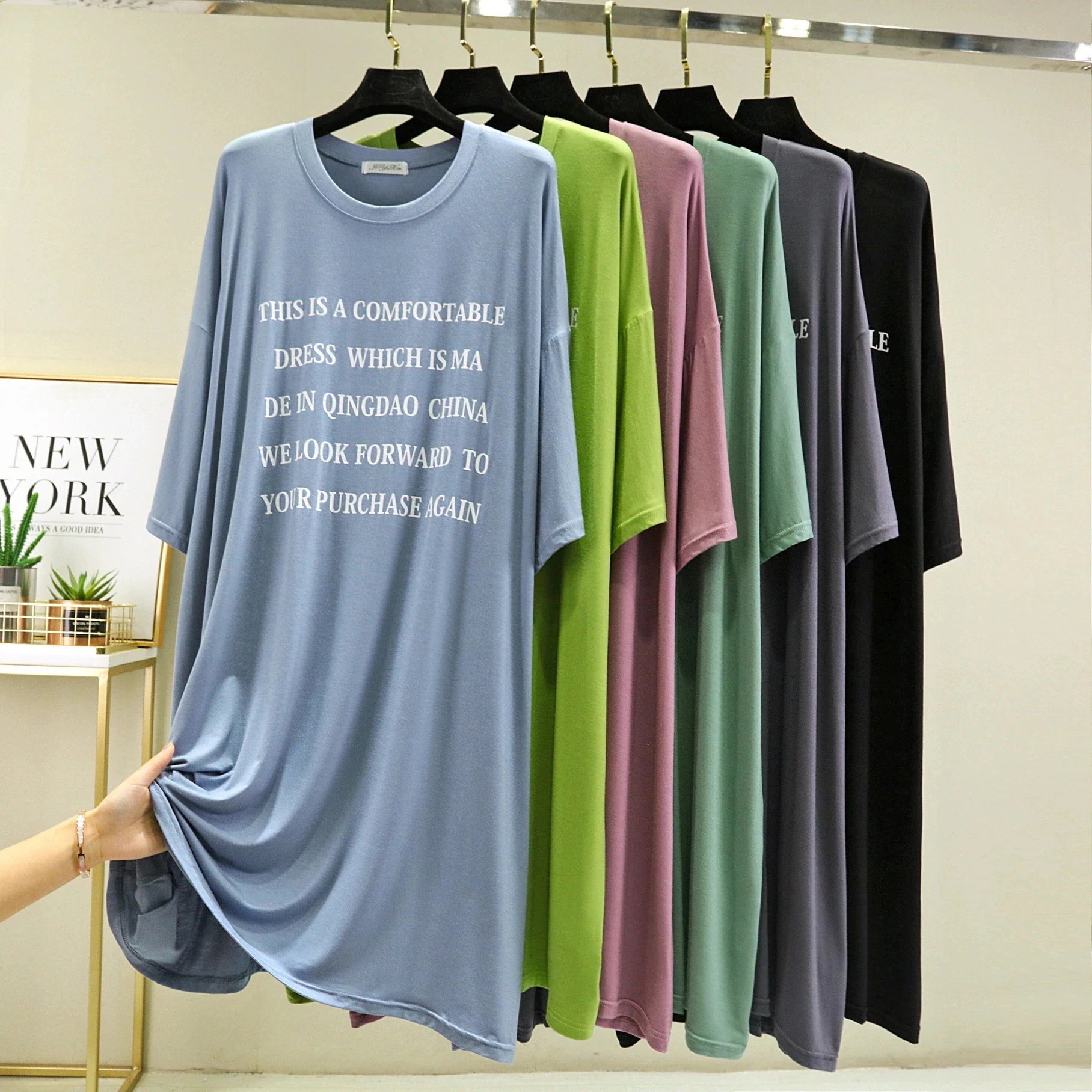 【20点セット】【急速出荷】モダールワンピース 半袖パジャマブラウス日焼け止め着用通気性涼しい綿麻品質がよい キャミソール切り替え 涼感 痩身 体型カバー2025春夏新作体型カバー汎用性 オールインワ