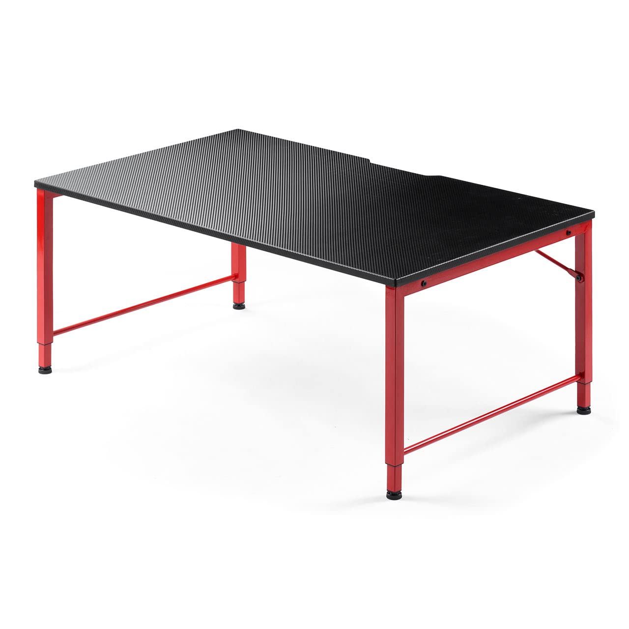 サンワダイレクト ゲーミングデスク ロータイプ 高さ調整 幅100×奥行60cm 高さ42/46/50cm カーボン調天板 タップ受け付き 100-DESKL010BKR 85785 11,932円