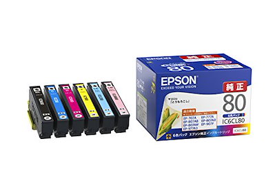 他サイト： エプソン　EPSON　インクカートリッジ (6色パック)　IC6CL80の商品画像