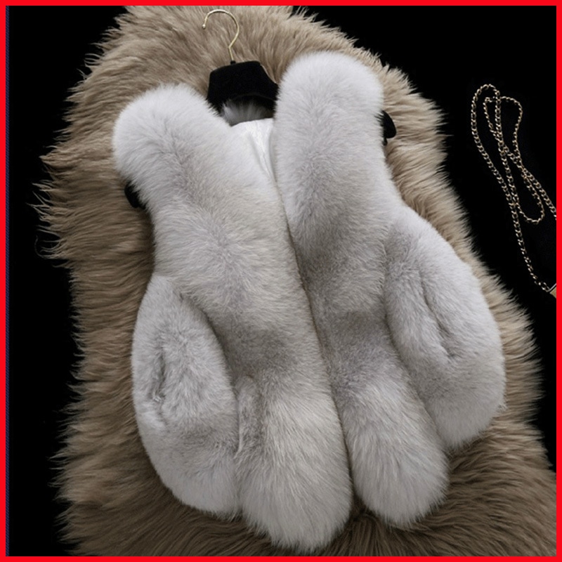 ファーベスト ショート丈 毛皮 ベスト. ファー チョッキ アウター. 秋 冬 フェイクファー ９カラー a3534