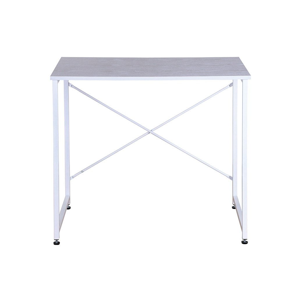 【国内発送,送.料無料】A133【WF301556AAAオフィスチェア+パソコンデスク セット】 【ホワイト】シンプルデスク　簡易デスク 木製　机　ワークデスク