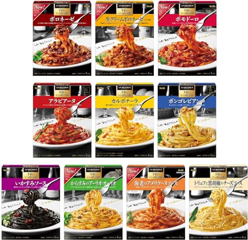 ABO エスビー食品 予約でいっぱいの店のパスタソース 10種セット 【セット買い】