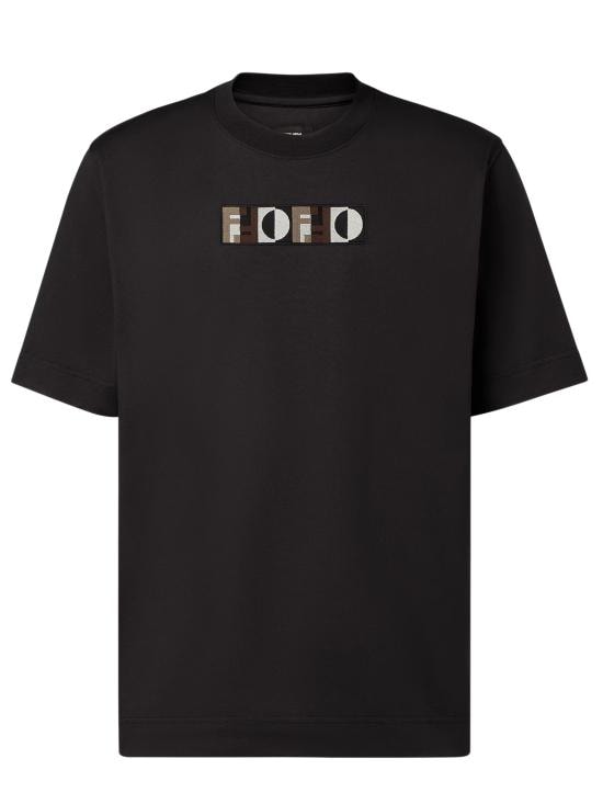 FENDI Men T-Shirts FY0936AOZ3 F0QA1 Black