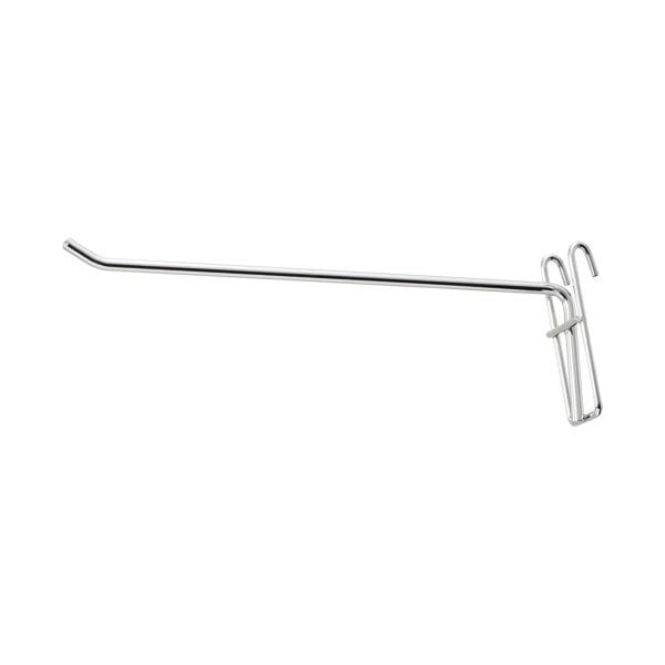 (まとめ)店研創意 ストアエキスプレス スリムNフック φ5mm L20cm クロームメッキ 1パック(10本) 10セット