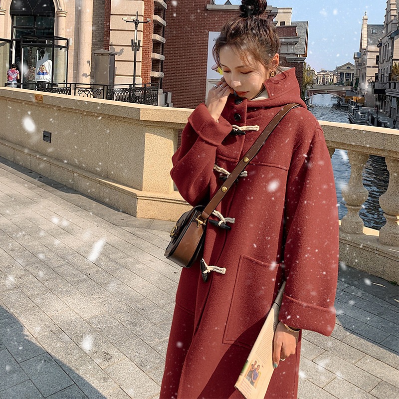 チェスターコート レディース ロングコート ボタンダウン アウター ラシャコート 無地 秋冬コート ジャケット 防風 防寒 韓国風 秋冬 可愛い-93602-204