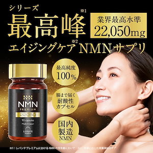 レバンテ NMN サプリメント 22050mg 分析済（配合量/純度100%）90 カプセル 耐酸性 酵母発酵 αリポ酸 還元型コエンザイムQ10 GMP認定工場 日本製