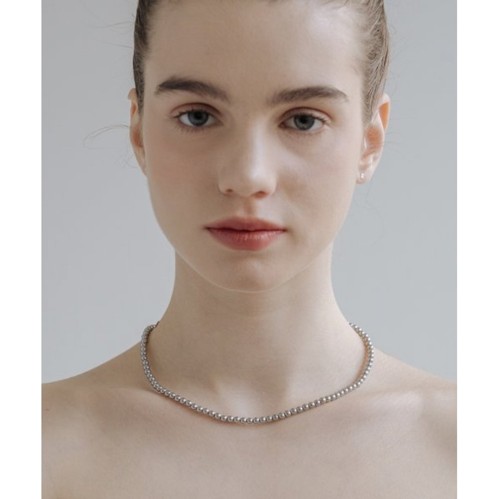 HAS [シルバー925] HTY013グレーパールネックレス