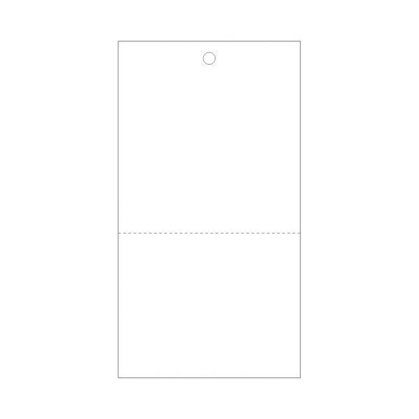 （まとめ）ササガワ 業務用提げ札 糸なし白無地ミシン目入 18-1506 1箱（500枚）(×2セット)