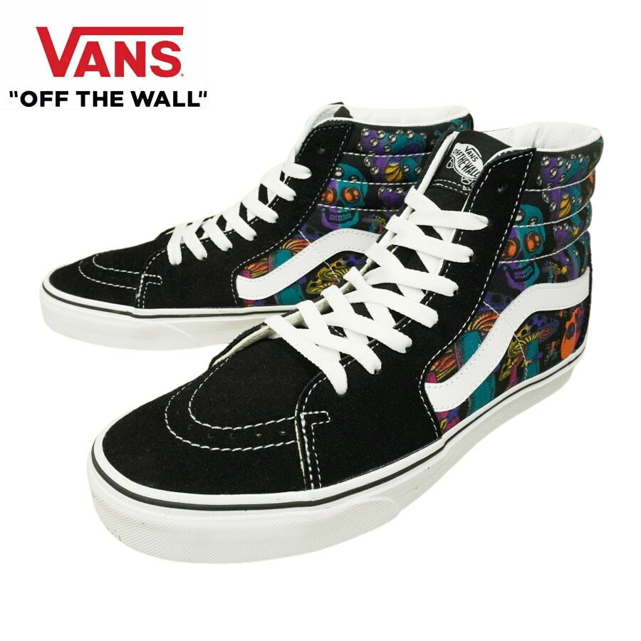 VANS スニーカーVANS ヴァンズ バンズ【箱なし】SK8-HI スケートハイTRIPPY DRIP BLACK MULTI トリッピー ドリップ ブラック