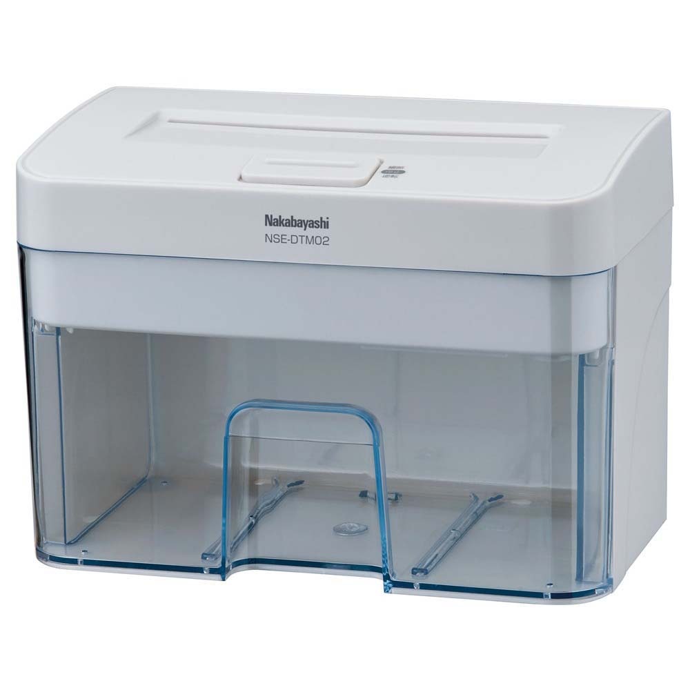 ナカバヤシ nakabayashi パーソナルシュレッダ デスク ライトグレー NSE-DTM02LG 卓上 コンパクト シンプル マイクロカット 簡単 安心設計