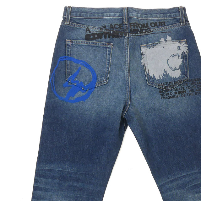 【数量限定特別価格】 カクタスジャック Cactus Jack x Fragment Design OUR MINDS DENIM PANT デニムパンツ INDIGO インディゴ 240-00149