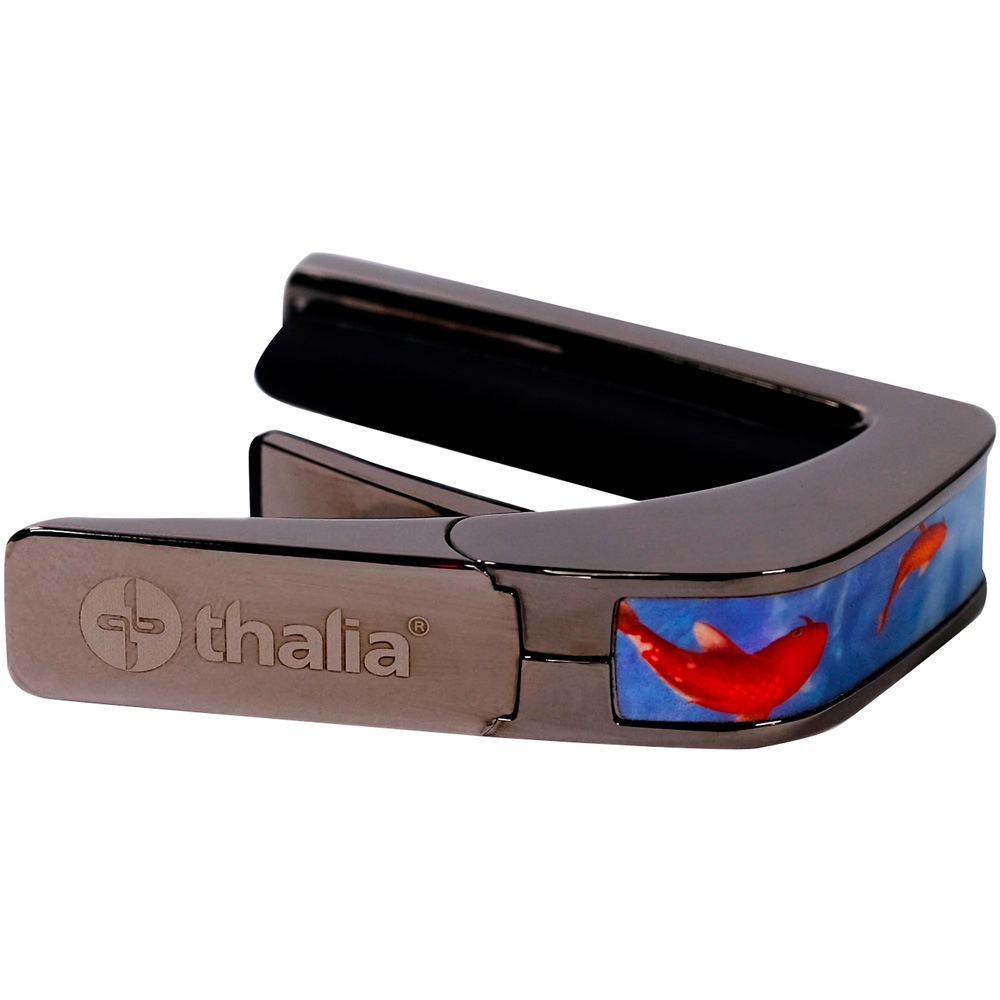 Thalia シリーズ ギターカポタスト TH-CB201-20 ブラッククローム仕上げ コイポンドオブパール