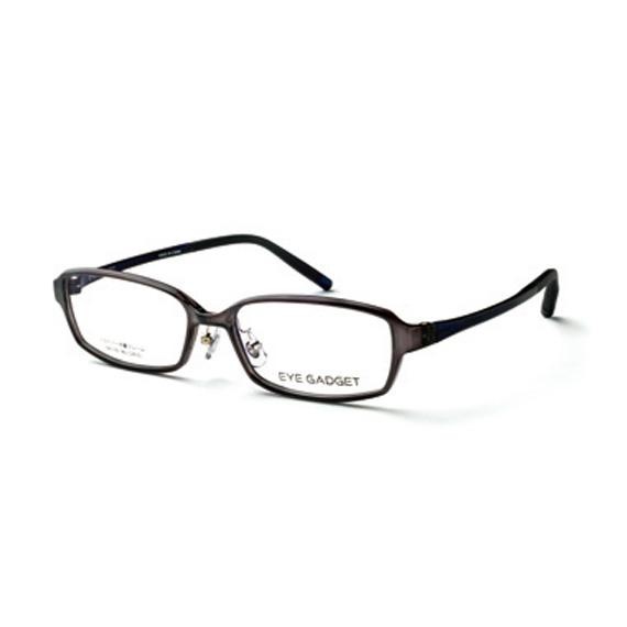 アイガジェット GAD 201B 2-54 メガネフレーム スクエア グレー レンズ 入替可能 ドライバー内蔵 めがね 取り寄せ