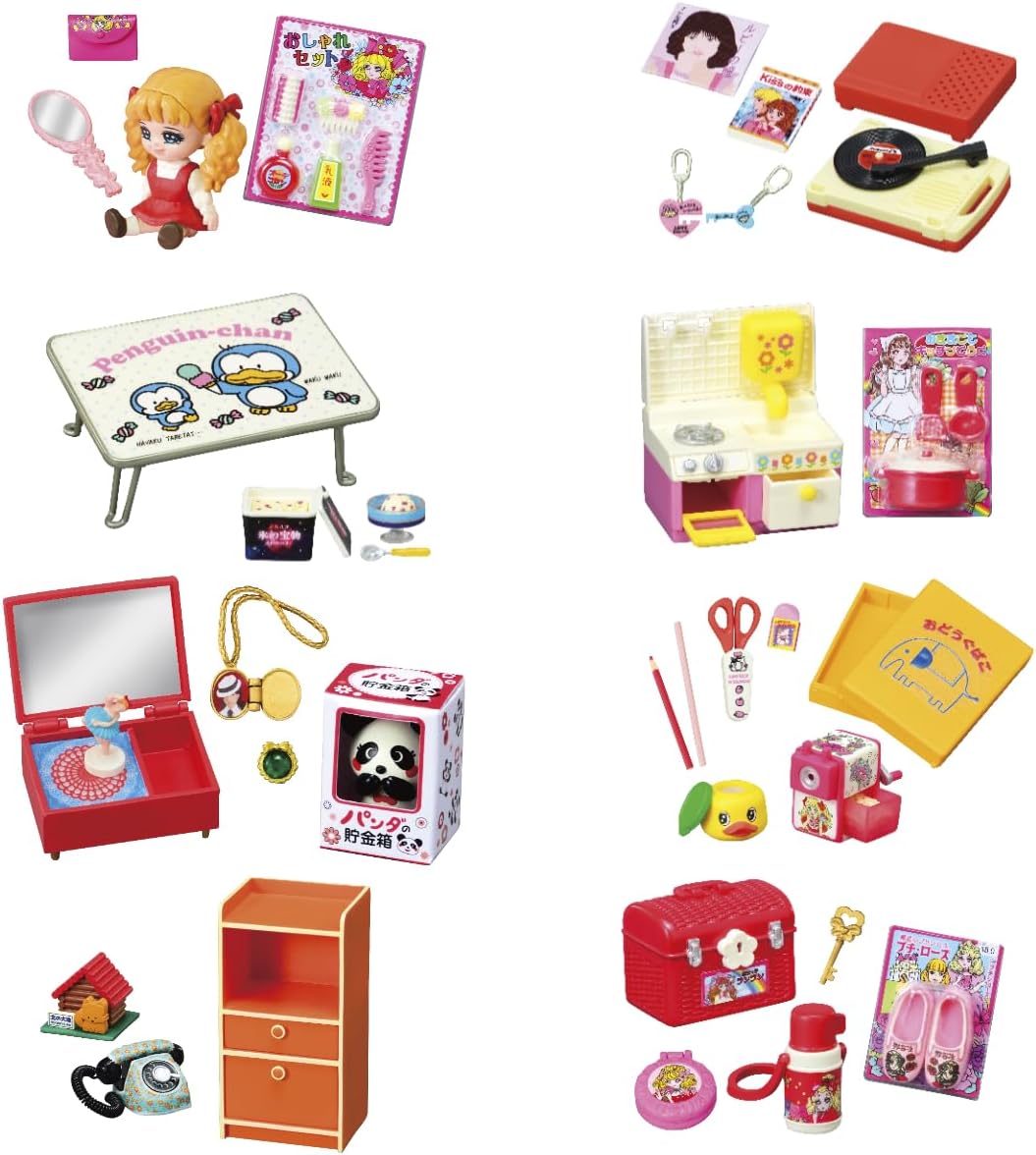 リーメント ぷちサンプルシリーズ 昭和レトロ 思い出マイルーム 1BOX 約H115×W70×D60mm PVCABS製