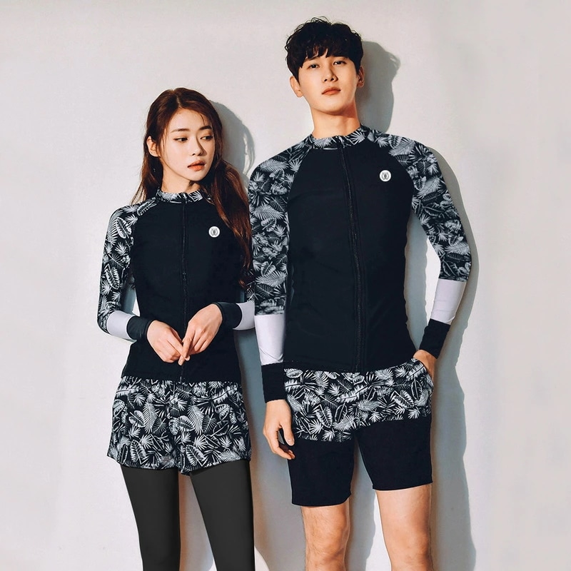 フィットネス水着 5点セット 体型カバー レディース メンズ 長袖ラッシュガード セット セパレート かわいい 大きいサイズ タンキニ バレンタイン 2023