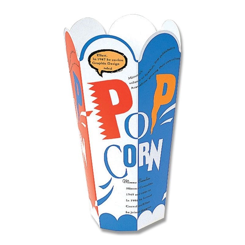 （まとめ買い）シモジマ スナック包材 ポップコーンケース 50枚 上口95x高185mm 食品用資材 004738207 [x3セット]