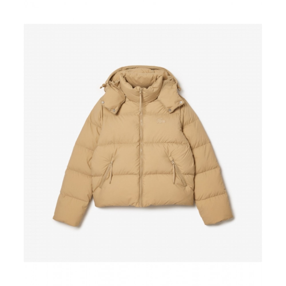 LACOSTE レディースショートダウンパファー [ベージュ]