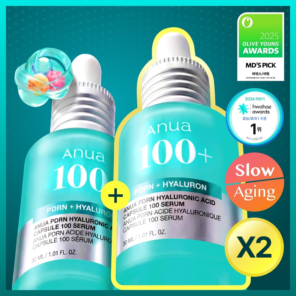 PDRN ヒアルロン酸 カプセル 100 セラム 30ml 2個セット 美容液 保湿 弾力 ハリ ツヤ 潤い 乾燥肌 スキンケア 韓国コスメ 毛穴ケア 基礎化粧品