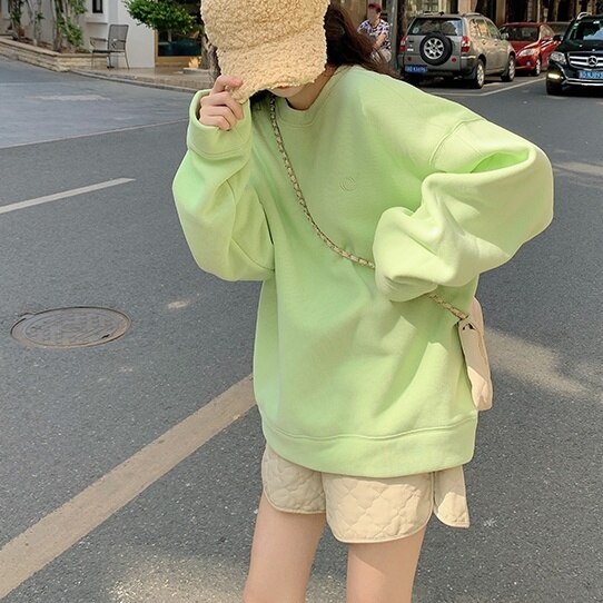 レディース トップス スウェット 大きめ ビッグサイズ メンズライク 長袖 萌え袖 シンプル