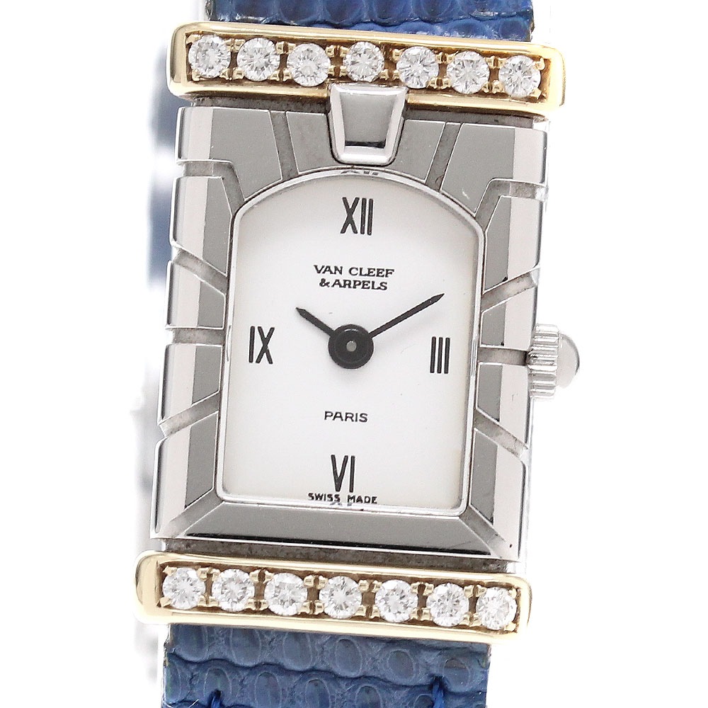ヴァンクリーフ＆アーペル Van Cleef & Arpels Ref.431963T5 ファサード ダイヤベゼル クォーツ レディース _935469【中古】
