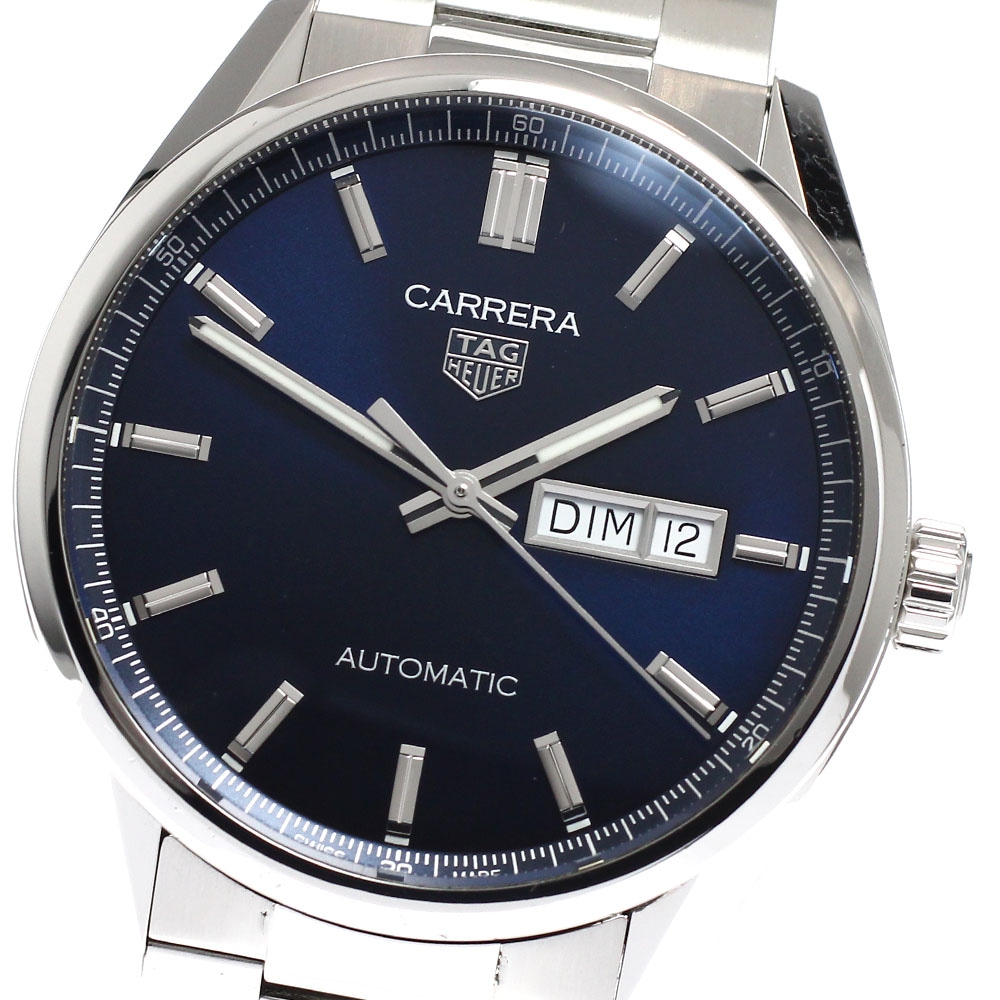 タグホイヤー TAG HEUER WBN2012.BA0640 カレラ キャリバー5 デイデイト 自動巻き メンズ 良品 保証書付き_935317【中古】