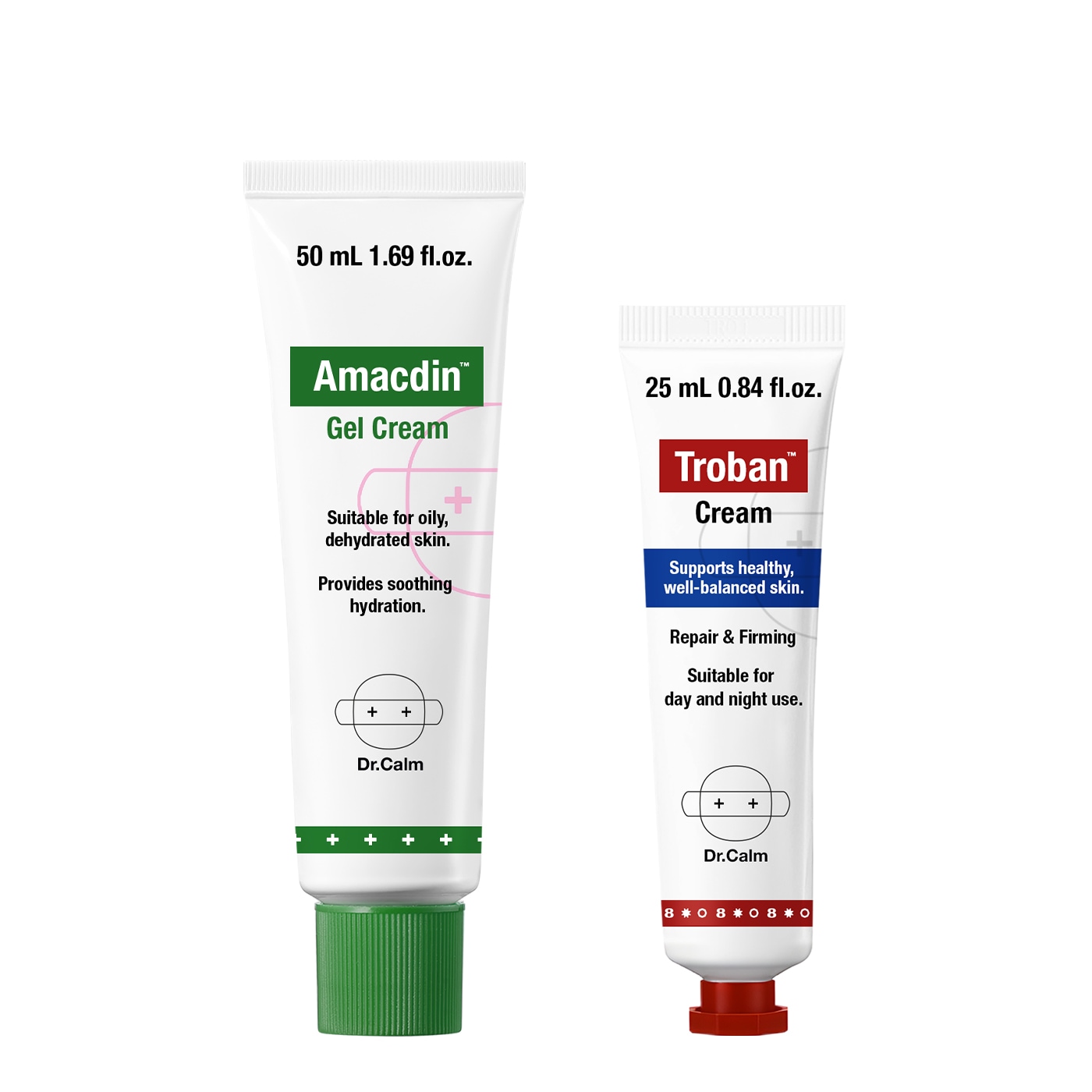 トラブルケア セット ( アマクディン ゲル クリーム デュオ 50ml +トロバン クリーム 25ml )
