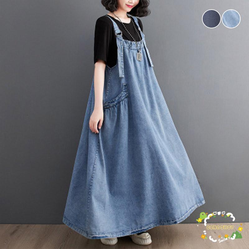 サロペット ワンピース オールインワン レディース デニムワンピース ジャンパースカート デニム 春 夏 秋 カジュアル 可愛い 大きいサイズ