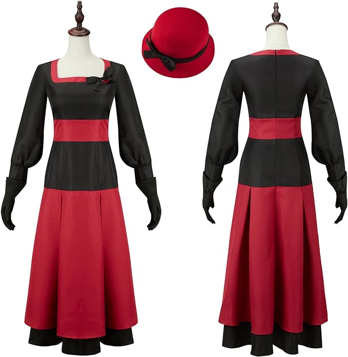 チャーリー コスプレ ハズビン ホテル Charlie コスプレ衣装 5点セット チャーリー ドレス コスプレ ハロウィーン仮装 レディース jkコスプレ服