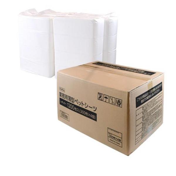 ペットプロ 薄型ペットシーツ レギュラー 約33×45cm 業務用 1200枚入 (300枚×4個) 29,599円