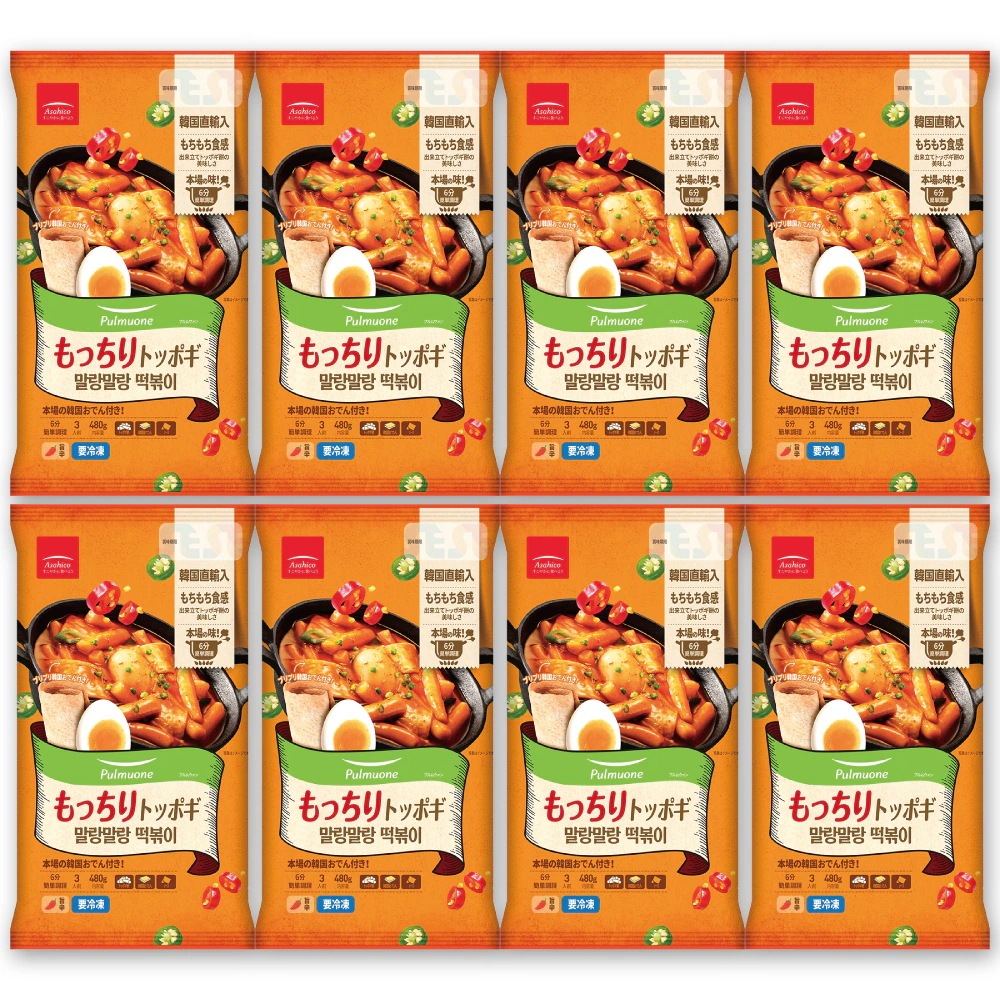 もっちりトッポギ 1BOX 12個入り 480g / 冷凍 Asahico アサヒコ 韓国 トッポッキ 餅