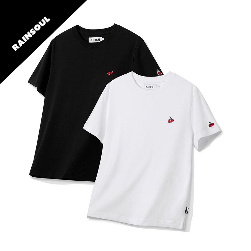 [韓国人気]ミニチェリースタンダードTシャツ2パック[ホワイト/ブラック] 5,309円