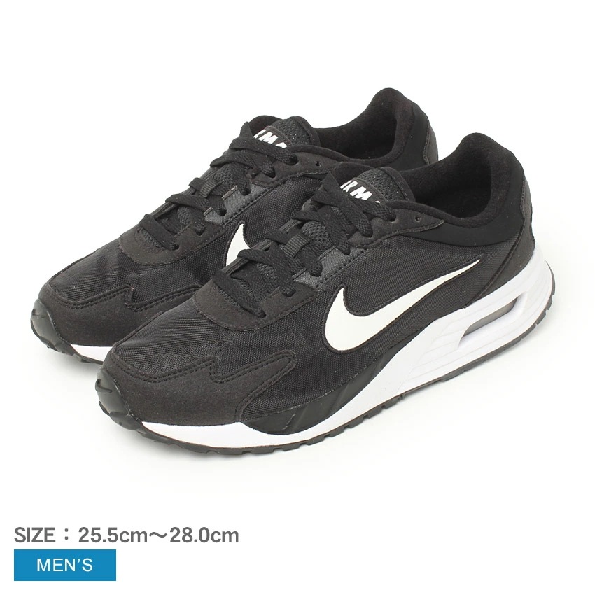 スニーカー メンズ エア マックス ソロ ブラック 黒 DX3666 シューズ 靴 ローカット カジュアル シンプル クッション性 スポーツ スポーティ アウトドア 運動 おしゃれ 人気 定番