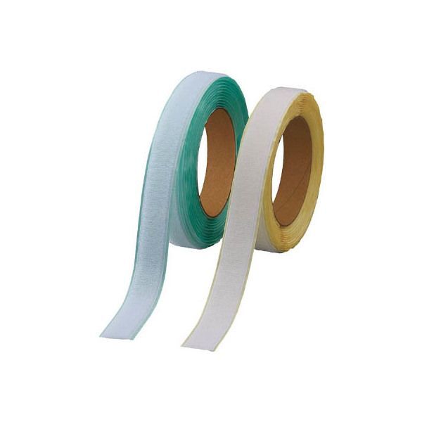 TPD-255MTS-W 白 マジックテープ R下 弱粘着タイプ (25mmX5m 1巻=1セット) メーカー直送