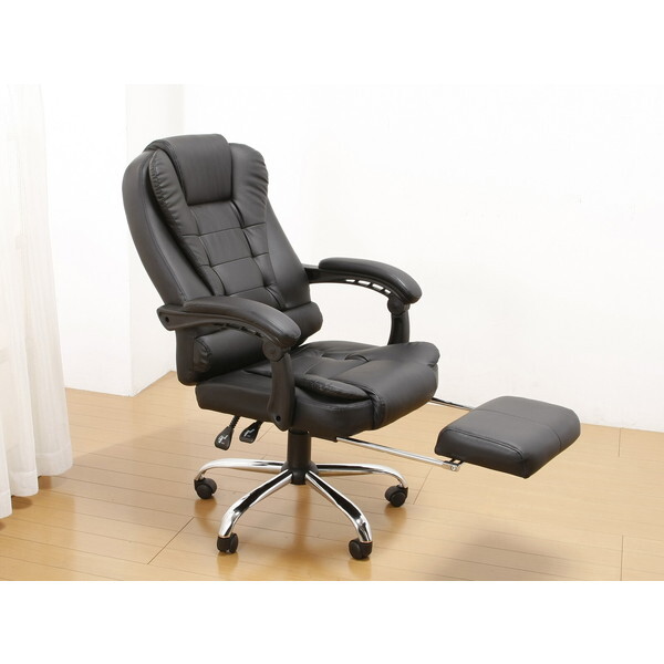 ファミリー・ライフ Gravina プレジデントリクライニングチェア フットレスト付き ブラック(0412610) メーカー直送