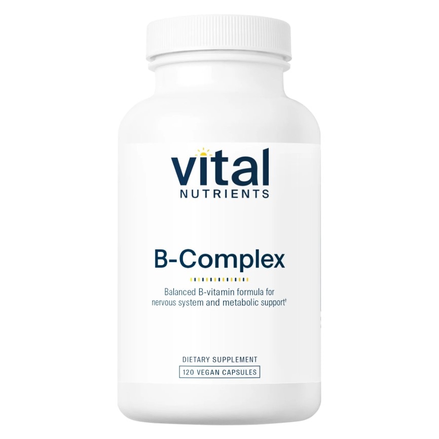 Vital Nutrients B-Complex 120 Vegan capsules 8 essential B vitamins